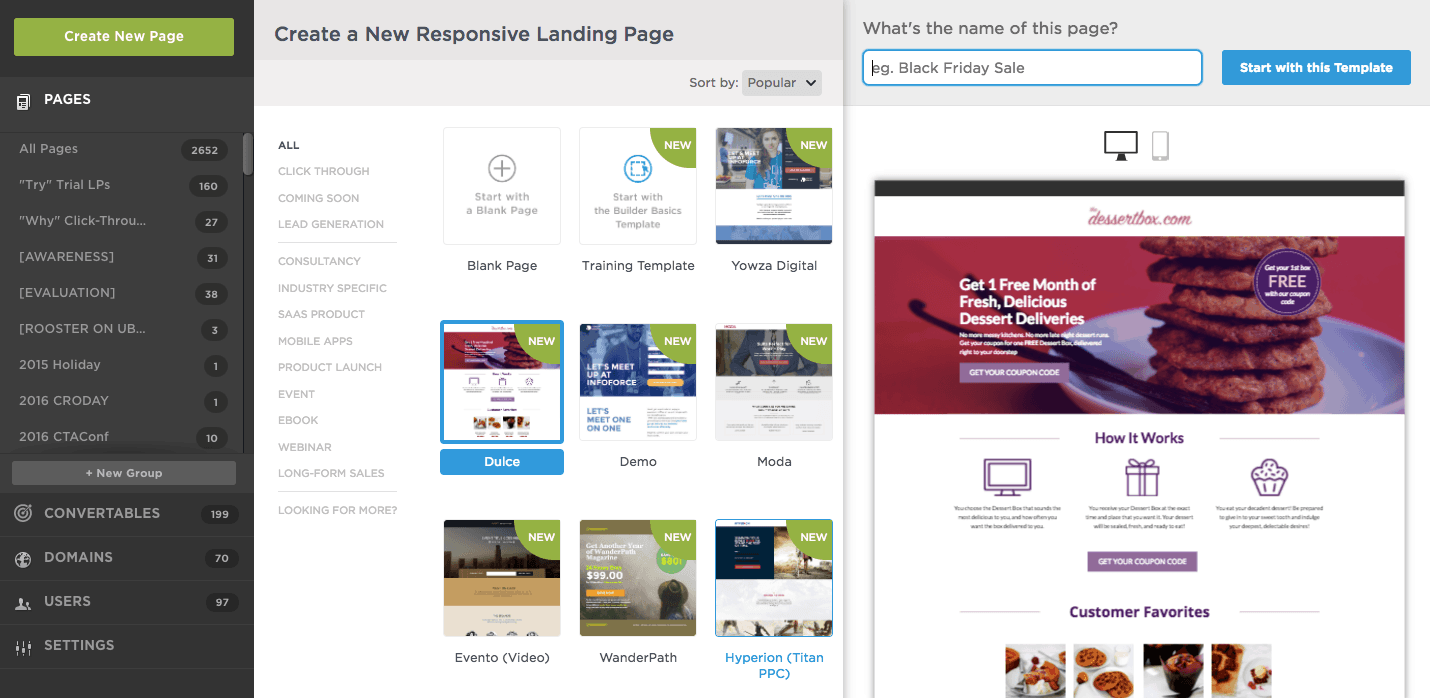 best landing page builder